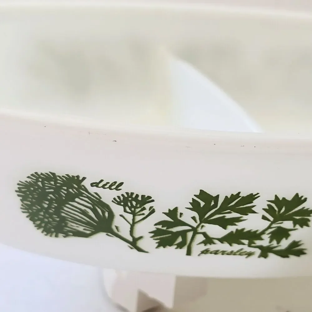 Glasbake milk glass